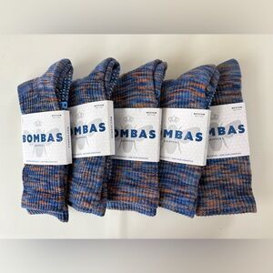 Bombas Women Crew Socks  （5 pairs）Size：M — Colors Sent Randomly